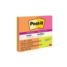 Paquet de notes Post-it® Super Sticky variées Rio de Janeiro