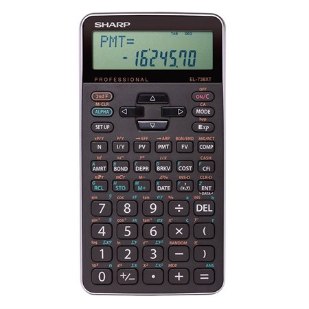 Calculatrice financière et scientifique EL-738XTB