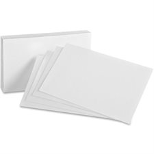 Fiches blanches Unies 5 x 3"
