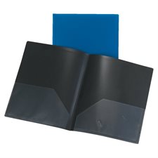 Couverture de présentation en poly bleu