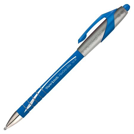 Stylos à bille rétractable FlexGrip Elite® Pointe moyenne bleu