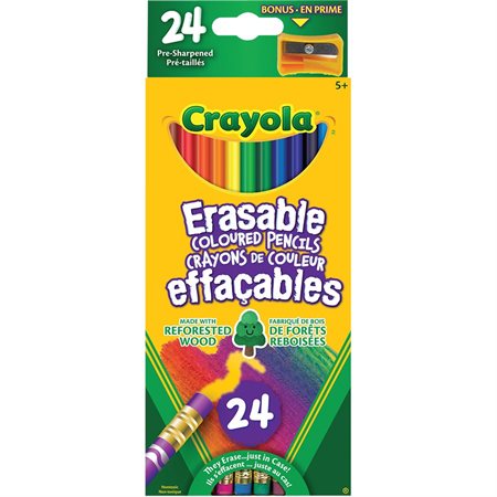 Crayons à colorier en bois effaçables IQ