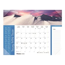 Calendrier sous-main mensuel (2026) Paysages du monde