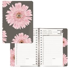 Agenda quotidien marguerite rose (2025)