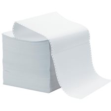 Papier informatique 9-1 / 2 x 11", perforations verticales, 1 copie, 30M uni (3500)