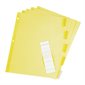 Intercalaires insérables Offix® Onglets en plastiques, transparents 5 onglets