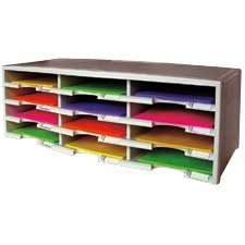 Casier à courrier 12 compartiments gris