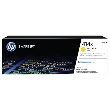 Cartouche de toner à haut rendement HP 414X jaune