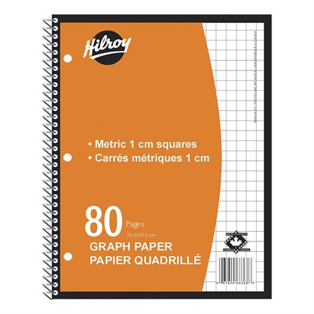 Cahier de papier quadrillé