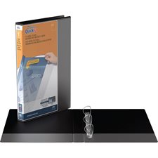 Reliure de présentation format légal Deluxe QuickFit® Format portrait, anneaux en D 1 po - noir