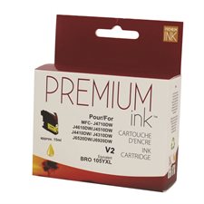 Encre premium compatible Brother LC105 jaune