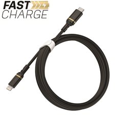 Cable Lighting de charge  /  synchronisation au câble de charge rapide USB-C noir