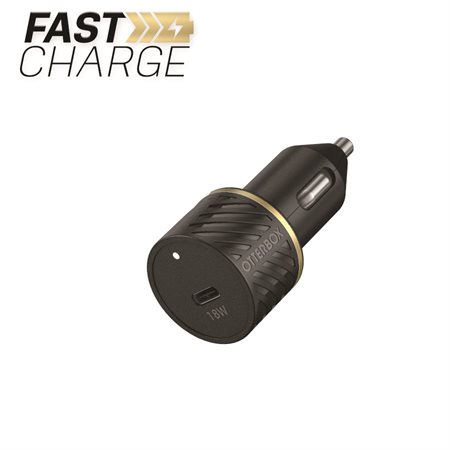 Chargur de voiture USB-C 18W à alimentation rapide Premium