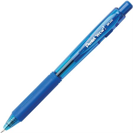 Stylos à bille rétractable bleu