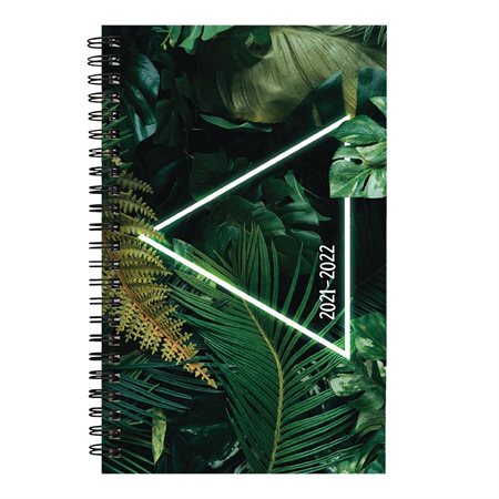 Agenda académique hebdomadaire  /  mensuel de Blueline® néon vert