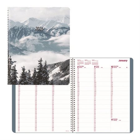 Agenda hebdomadairel Montagnes (2026) Montagnes de neige