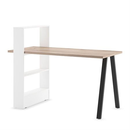 Bureau avec piètement-tablette Cake mousseline / blanc polaire