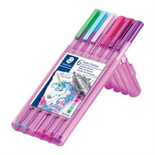 Marqueur Triplus® Fineliner Paquet de 6 rêve de licorne