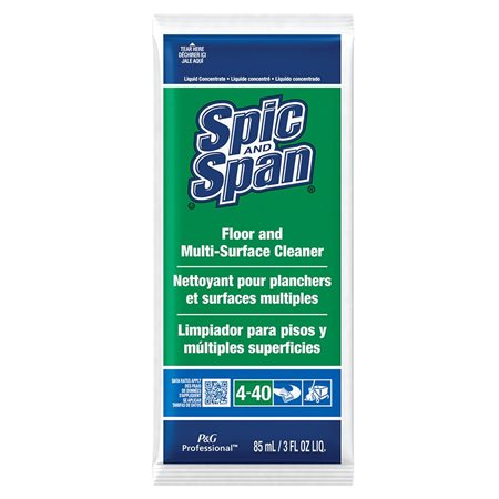 Nettoyant pour sols et multi-surfaces Spic and Span Sachets de 85 mL - boîte de 45