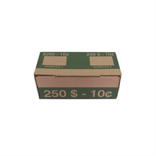 Boite pour tubes de monnaie Paquet de 50 10 ¢