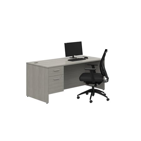 Bureau à caisson simple Ionic MLP111 gris