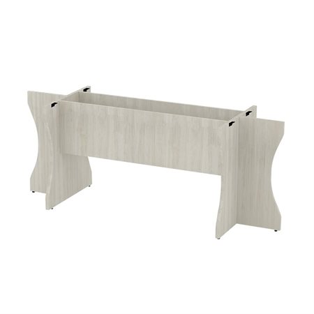 Table ovale extensible Base (71 x 23-3 / 4 po) blanc d'hiver