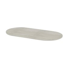 Table ovale extensible Surface de table blanc d'hiver