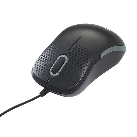 Souris filaire silencieuse noir