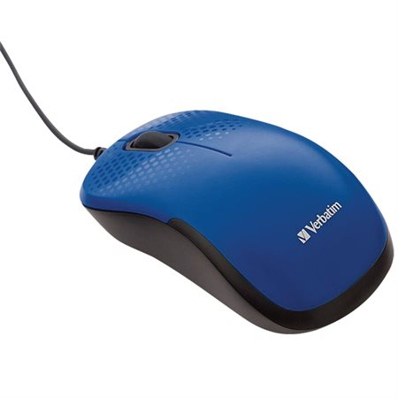 Souris filaire silencieuse bleu