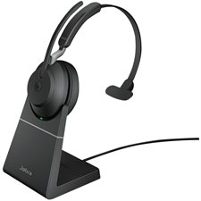 Casque d'écoute mono sans fil Evolve2 65 Avec socle de chargement USB-A