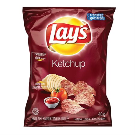 Croustilles Lay’s ketchup