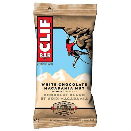 Barre énergétique Clif chocolat blanc et aux noix de macadamia