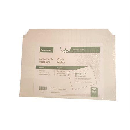 Enveloppes en carton rigide 9-1 / 2 x 15 po