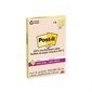 Feuillets recyclés Post-it® Super Sticky - Jaune canari 4 x 6 po. Ligné paquet de 4, bloc de 45 feuilles