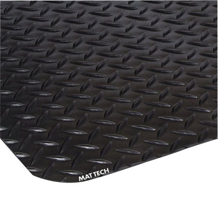 Tapis anti-fatigue Mat Tech Industrial Deck Plate Noir 24 x 36 po