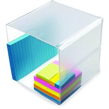 Cube de bureau en plastique 1 compartiment