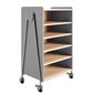 Unité de rangement Whiffle - 4 étagères 30 x 19-3 / 4 x 48 po H gris