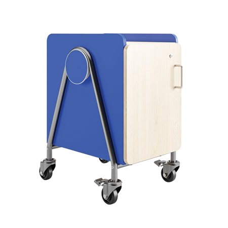 Unité de rangement Whiffle - 4 plateaux avec porte verrouilable bleu