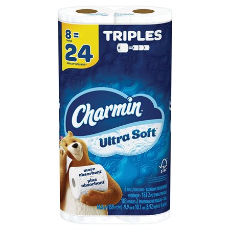 Papier toilette Charmin Ultra Soft 8 rouleaux