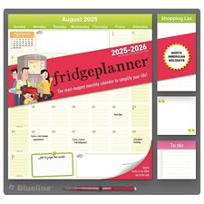 Calendrier magnétique frigobloc (2026) anglais