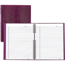 Carnet de notes NotePro 10,75 x 8,5 po 150 pages, framboise noire