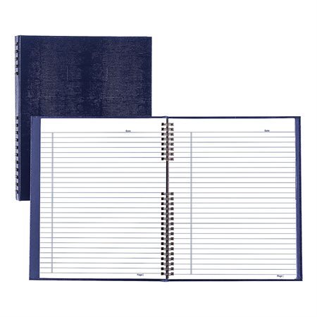 Carnet de notes NotePro 10,75 x 8,5 po 300 pages, bleu