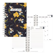 Agenda académique quotidien Blossom (2025-2026) bleu marin