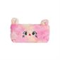 Étui à crayon en peluche visage de chat