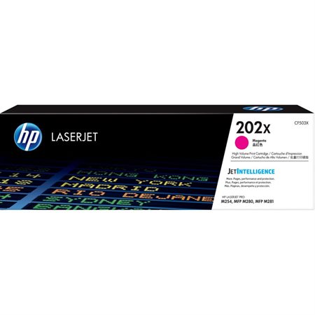 Cartouche de toner laser HP 202X / CF503X magenta