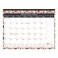 Calendrier sous-main mensuel floral (2026)