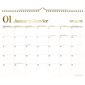 Calendrier mural mensuel WorkStyle™ (2026)