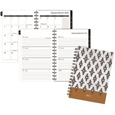 Agenda hebdomadaire  /  mensuel Adorn 2025 8 1 / 2 x 6 po