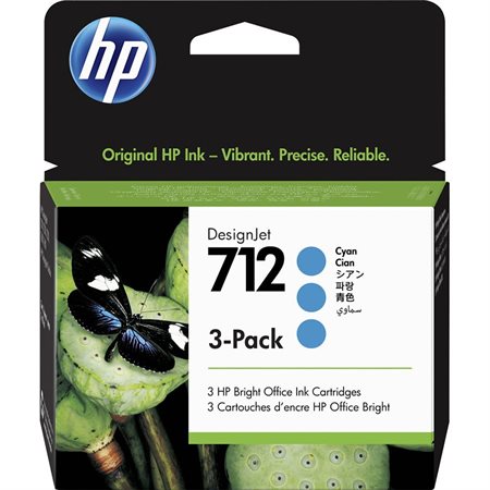 Cartouche jet d'encre HP 712 cyan