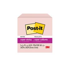 Feuillets Post-it sel rose